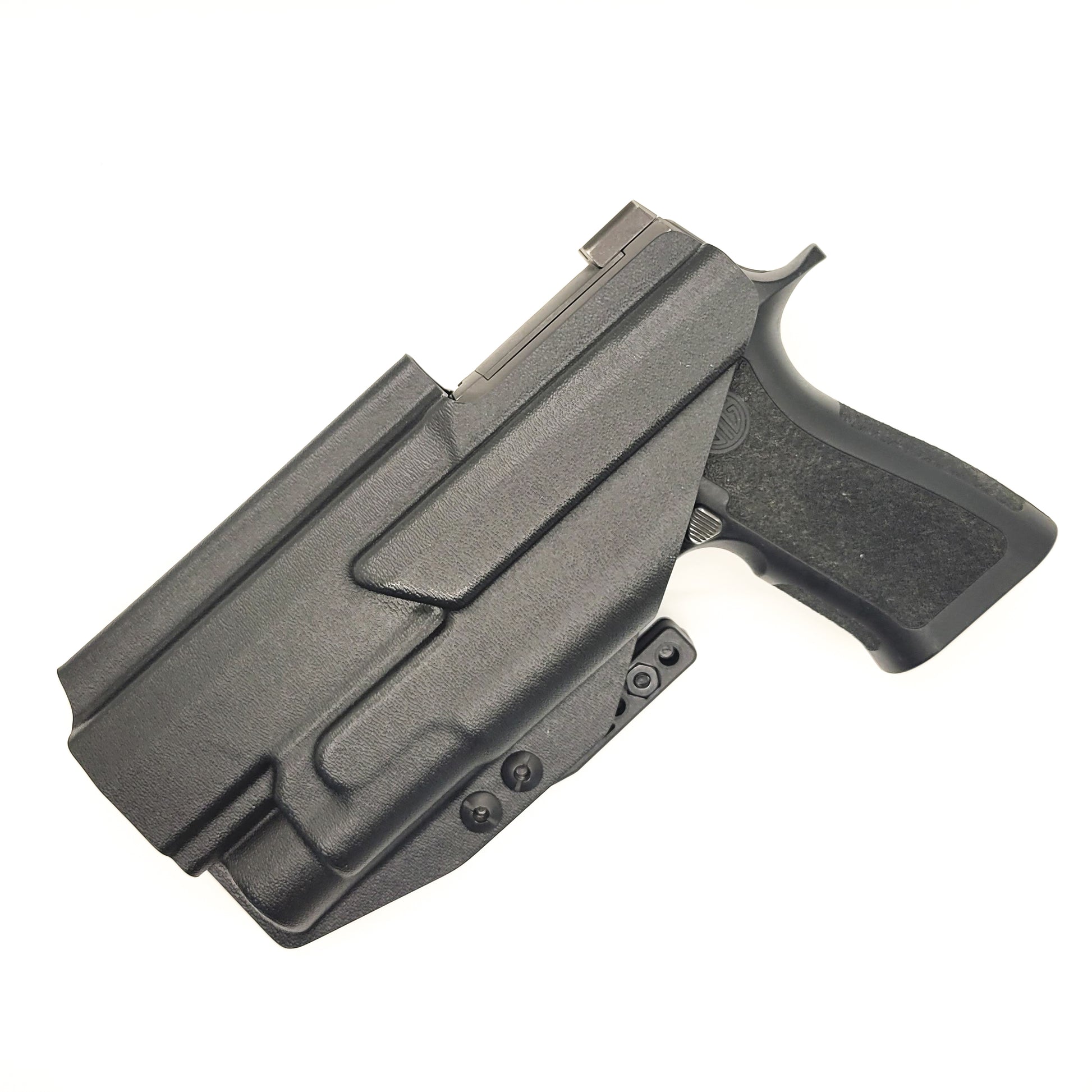 For the best Inside Waistband Holster for the Sig Sauer P320 Full Size, X5 & M17 & Streamlight TLR-1 & Align Tactical Thumb Rest shop Four Brothers Holsters.
