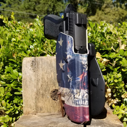For the best Outside Waistband OWB Holster for the Sig Sauer P320 Full Size, X5, or M17 pistols & Streamlight TLR-7 X or TLR-7 A, shop Four Brothers holsters. 