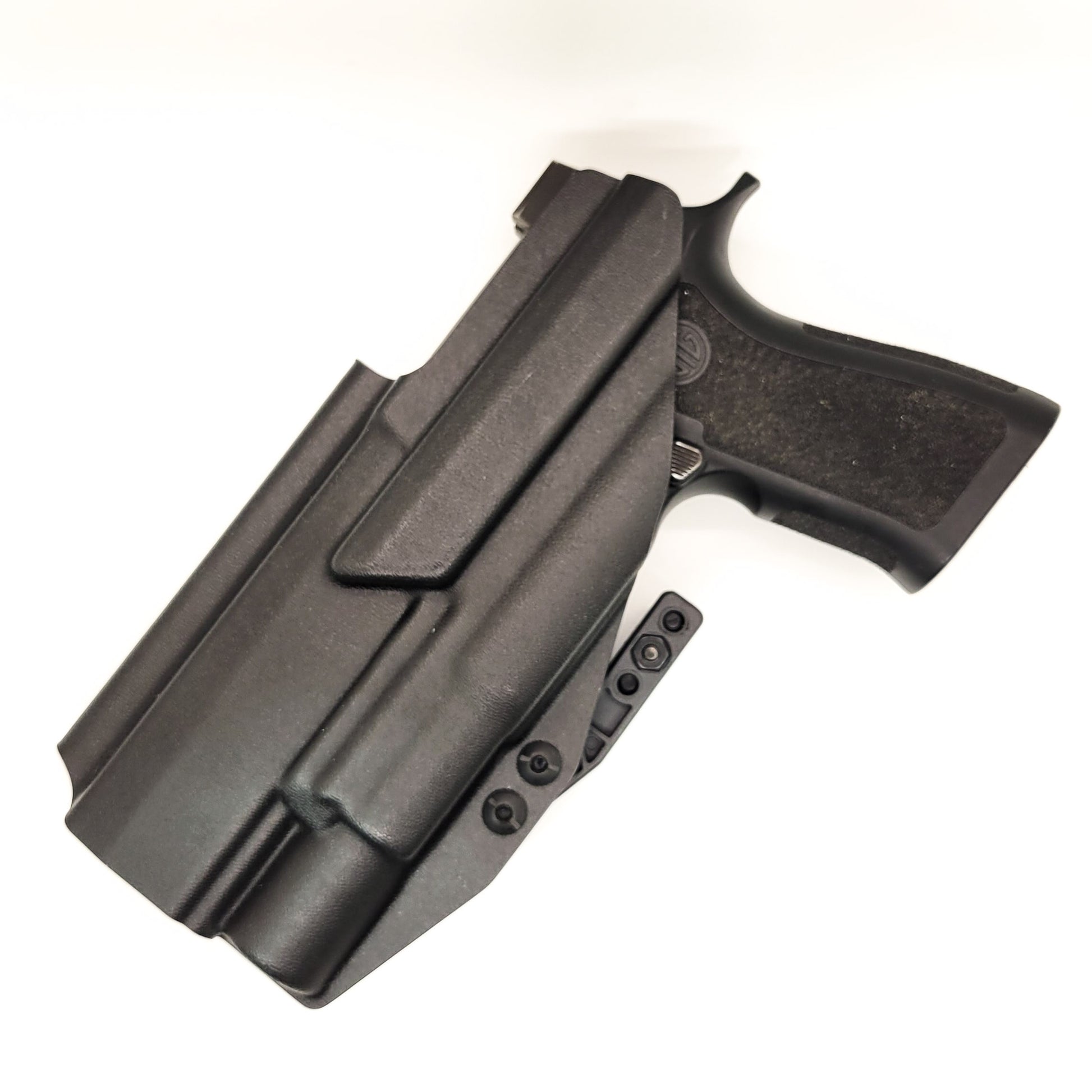 For the best Inside Waistband Holster for the Sig Sauer P320 Full Size & Carry pistols with the Surefire X300U-A or B & Gas Pedal shop Four Brothers Holsters.