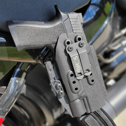 For the best Inside Waistband Holster for the Sig Sauer P320 Full Size & Carry pistols with the Surefire X300U-A or B & Gas Pedal shop Four Brothers Holsters.