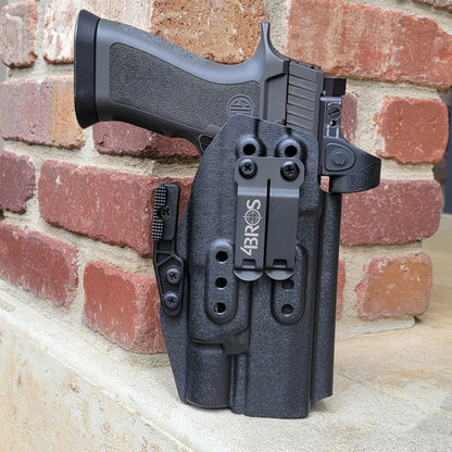 For the best Inside Waistband IWB Holster for Sig Sauer P320 Full-Size, X-Five,&Carry pistols with the Surefire X300U-A or X300U-B shop Four Brothers Holsters.