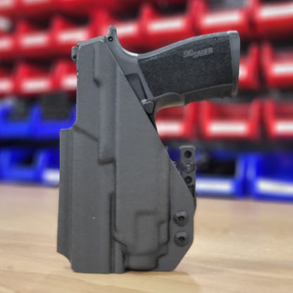 For the best IWB AIWB Inside Waistband Kydex Holster for the Sig Sauer P365-XMACRO with Streamlight TLR-8 Sub or TLR-8 G sub shop Four Brothers 4BROS Holsters.