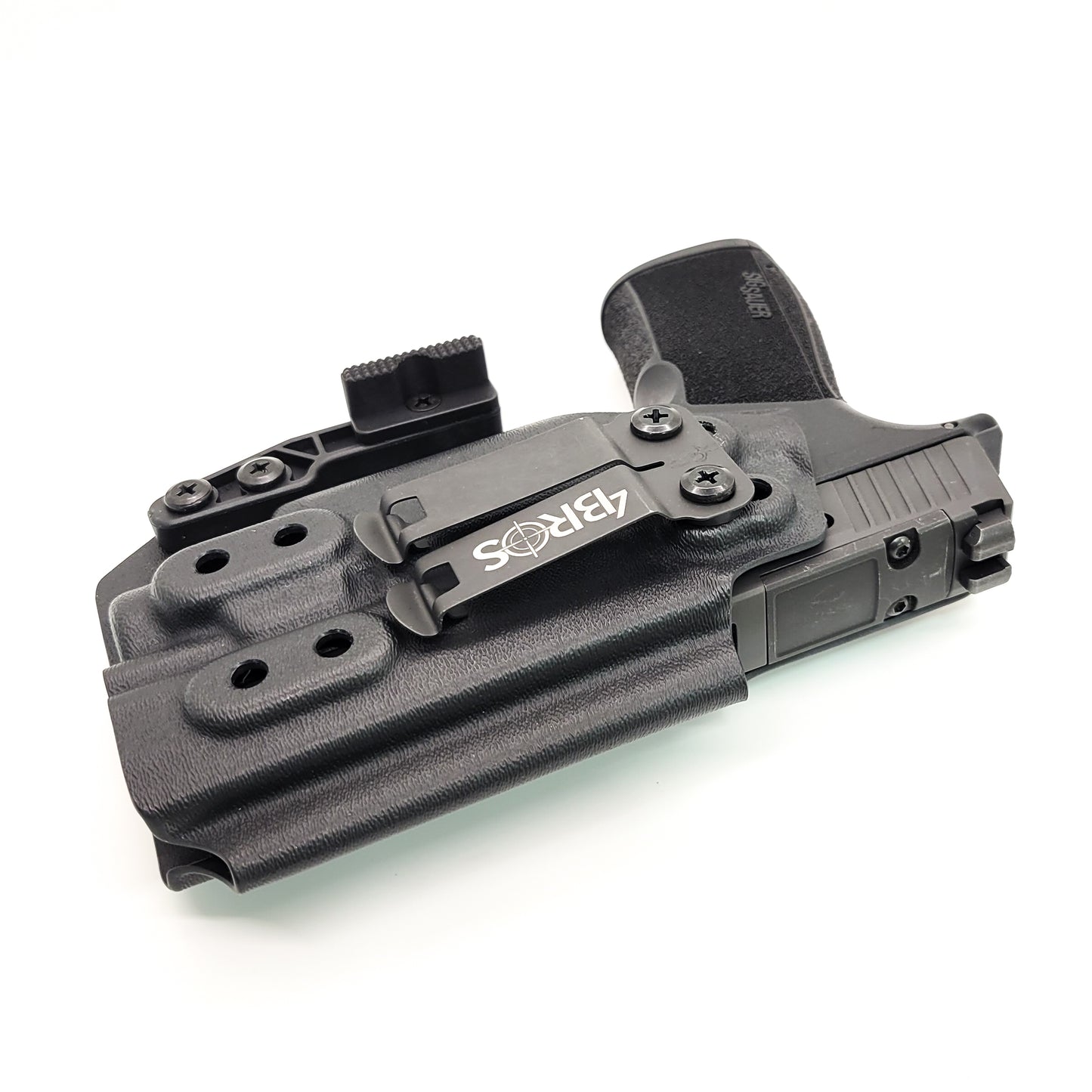 For the best IWB AIWB Inside Waistband Kydex Holster for the Sig Sauer P365-XMACRO with Streamlight TLR-8 Sub or TLR-8 G sub shop Four Brothers 4BROS Holsters.