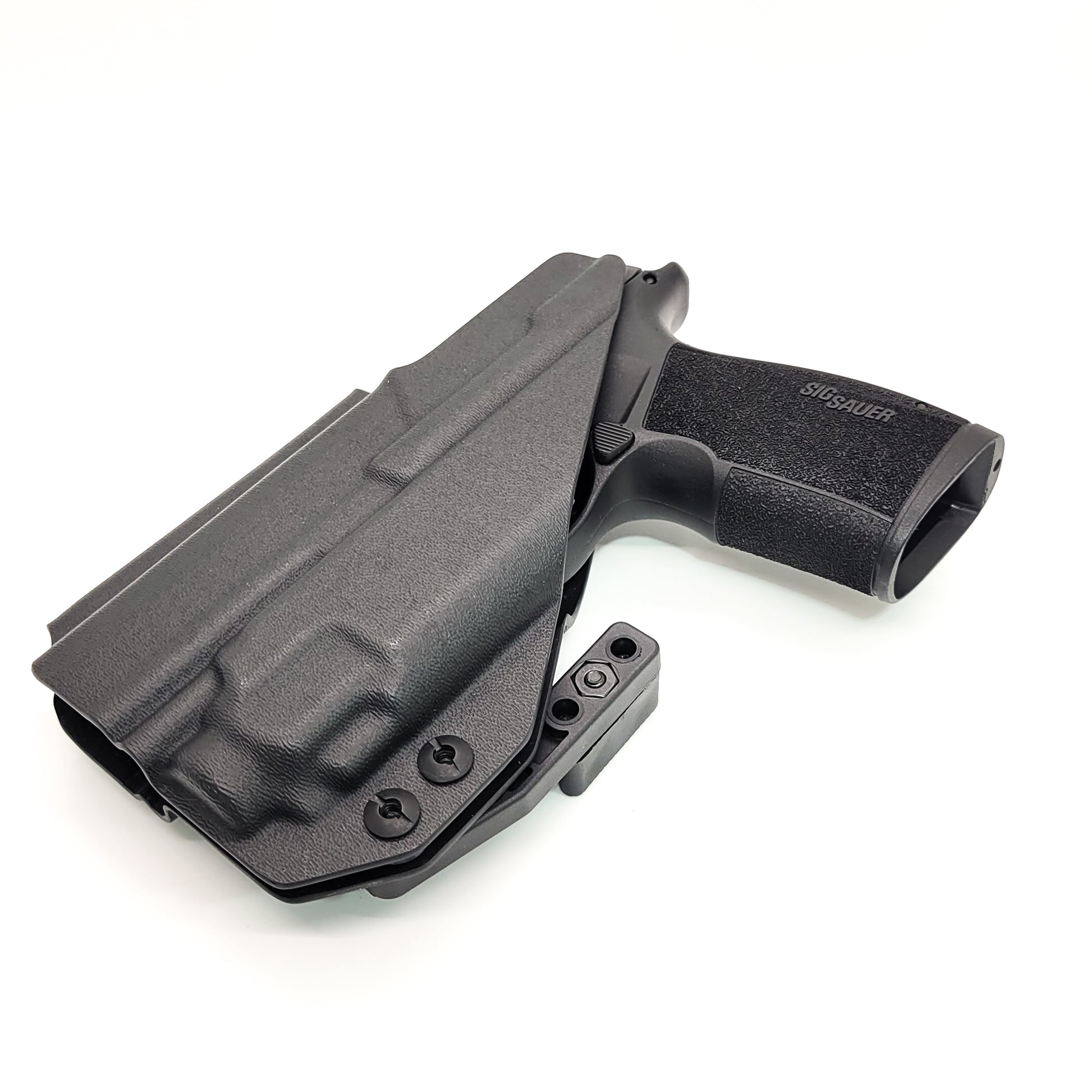 For the best IWB AIWB Inside Waistband Kydex Holster for the Sig Sauer P365-XMACRO with Streamlight TLR-8 Sub or TLR-8 G sub shop Four Brothers 4BROS Holsters.