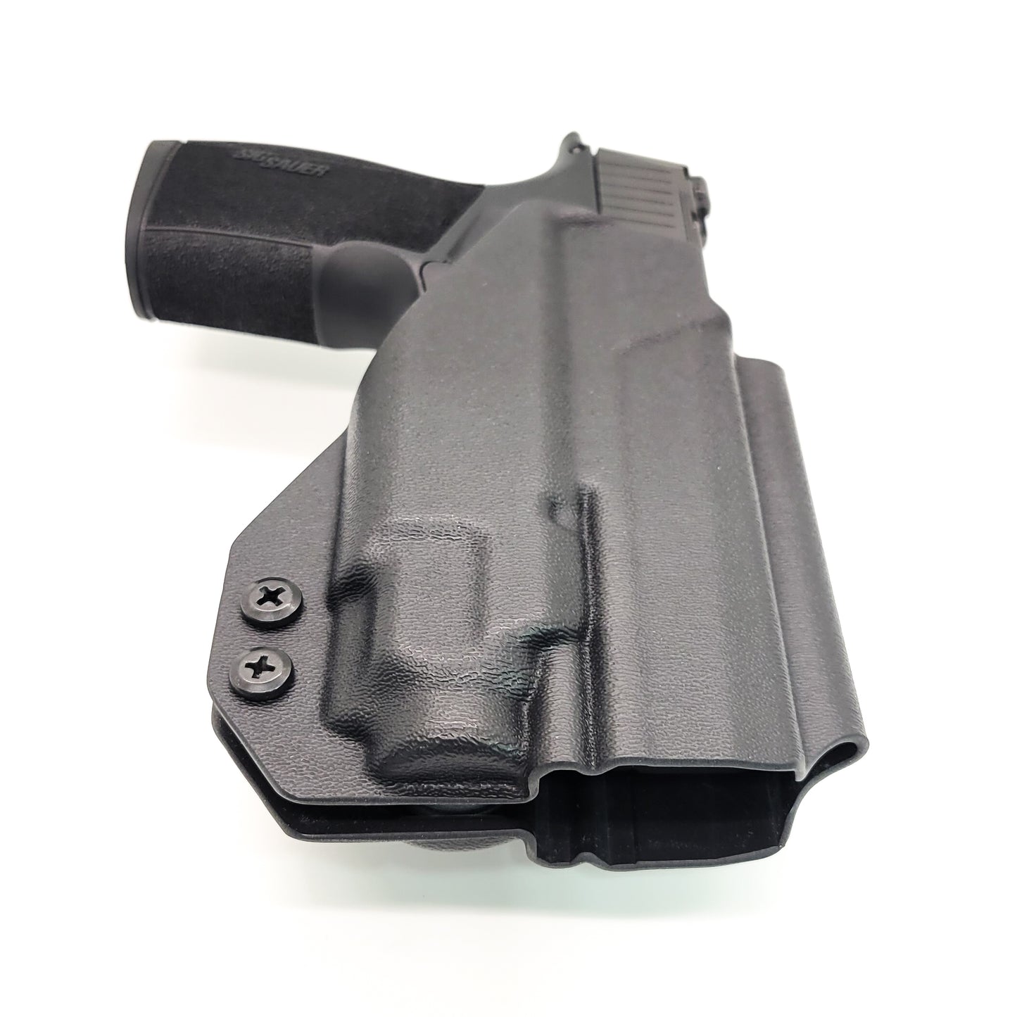 For the best Outside Waistband OWB Kydex Holster for the Sig Sauer P365-XMACRO with Streamlight TLR-8 Sub or TLR-8 G Sub, shop Four Brothers 4BROS Holsters.  