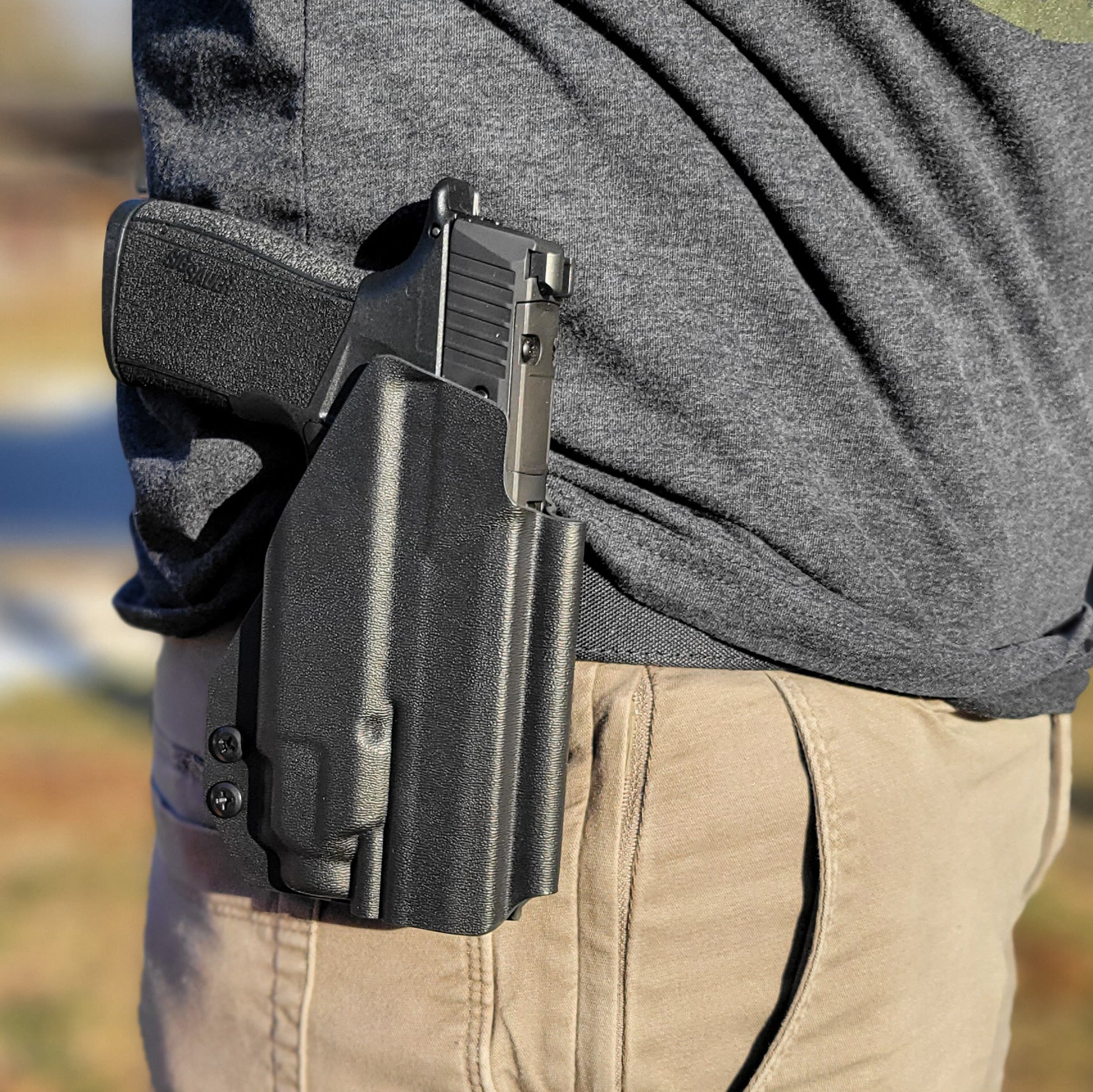 For the best Outside Waistband OWB Kydex Holster for the Sig Sauer P365-XMACRO with Streamlight TLR-8 Sub or TLR-8 G Sub, shop Four Brothers 4BROS Holsters.  