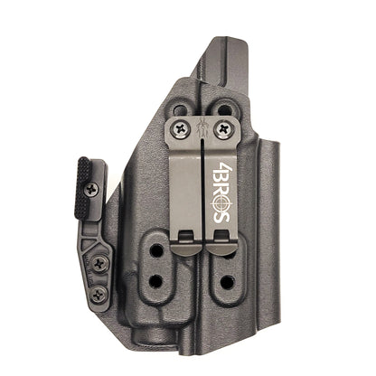 For the best IWB Kydex Inside Waistband Holster for the Sig Sauer P365-XMACRO, COMP, or TACOPS & Streamlight TLR-8 A G, shop Four Brothers 4BROS Holsters.  