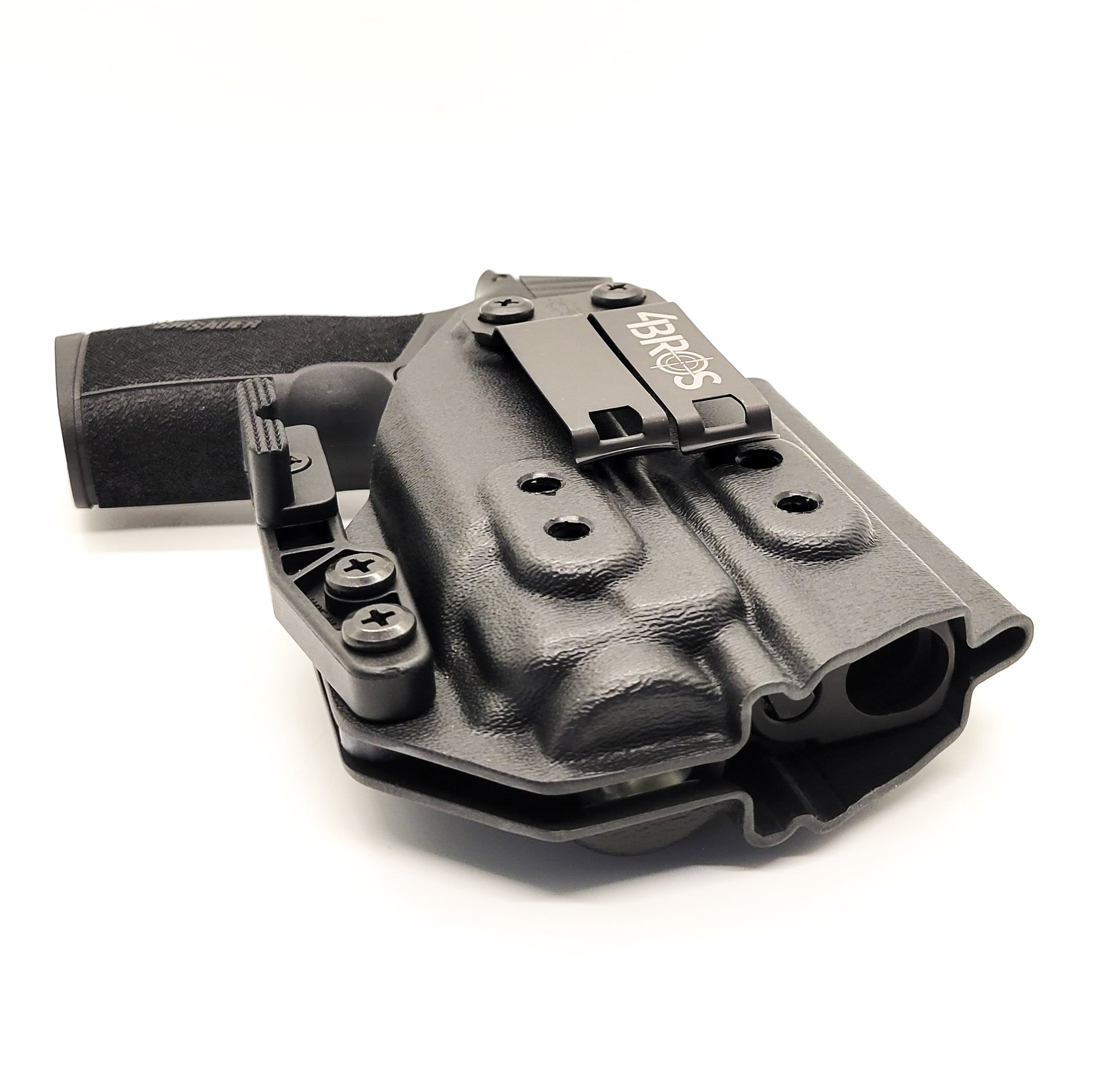 For the best IWB Kydex Inside Waistband Holster for the Sig Sauer P365-XMACRO, COMP, or TACOPS & Streamlight TLR-8 A G, shop Four Brothers 4BROS Holsters.  