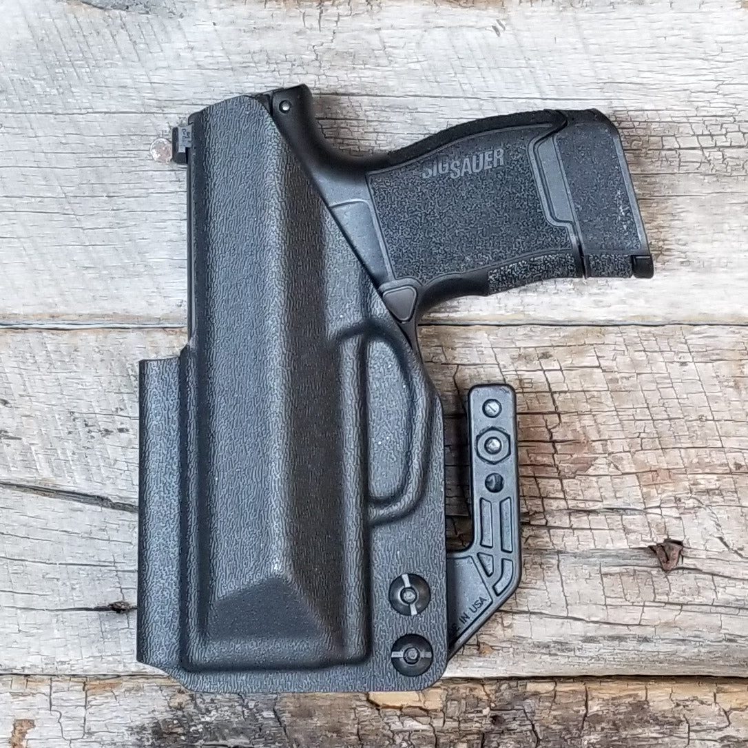 For the best Inside Waistband IWB kydex holster for the Sig Sauer P365 with GoGuns Gas Pedal shop Four Brothers 4BROS Holsters.  Proudly made in the USA.