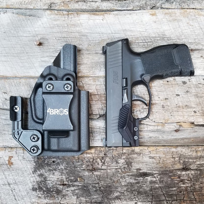 For the best Inside Waistband IWB kydex holster for the Sig Sauer P365 with GoGuns Gas Pedal shop Four Brothers 4BROS Holsters.  Proudly made in the USA.