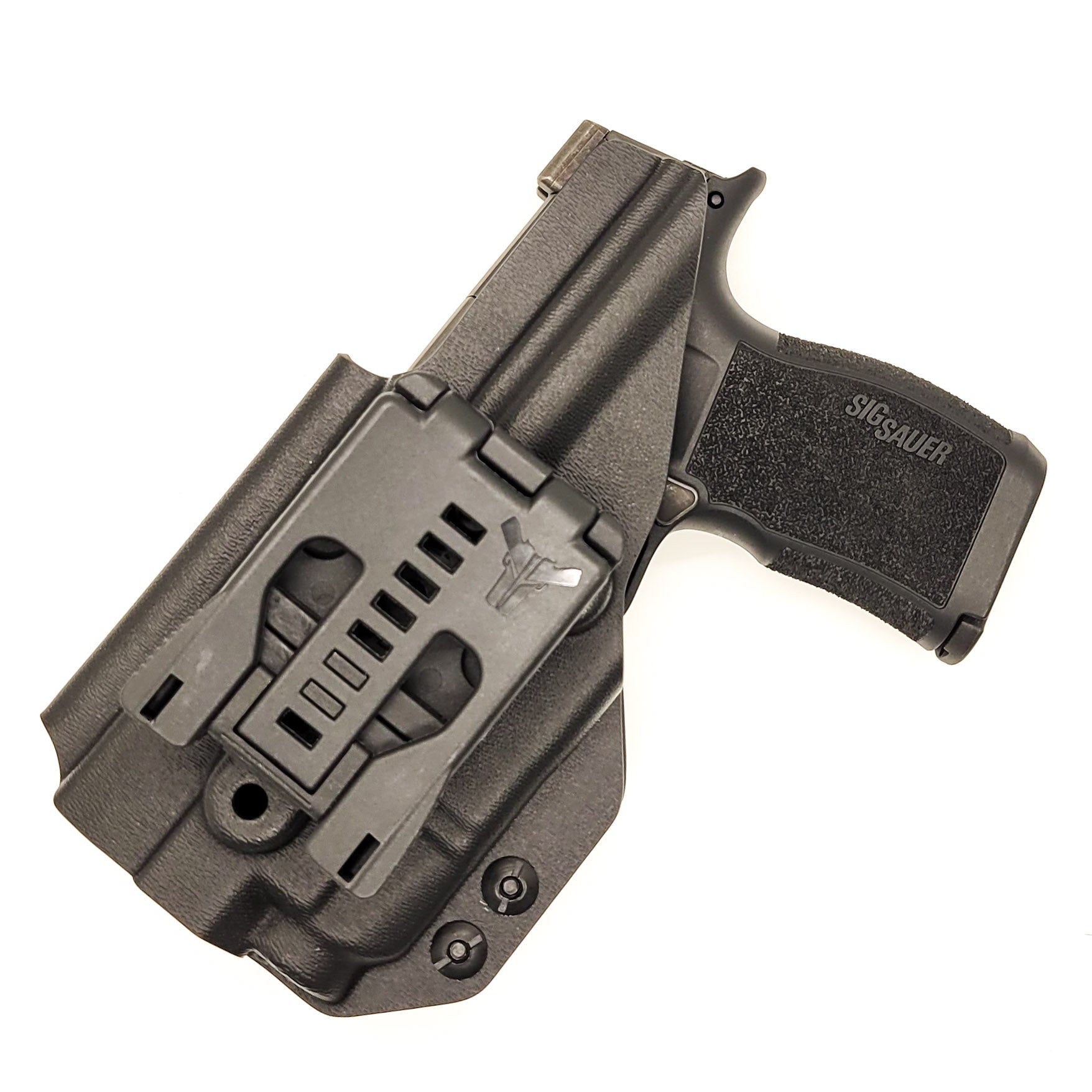For the best OWB holster for the Sig Sauer P365 or P365XL pistol & Pro Ledge Tactical Application Rail & Streamlight TLR-7 X or A, shop Four Brothers Holsters. 