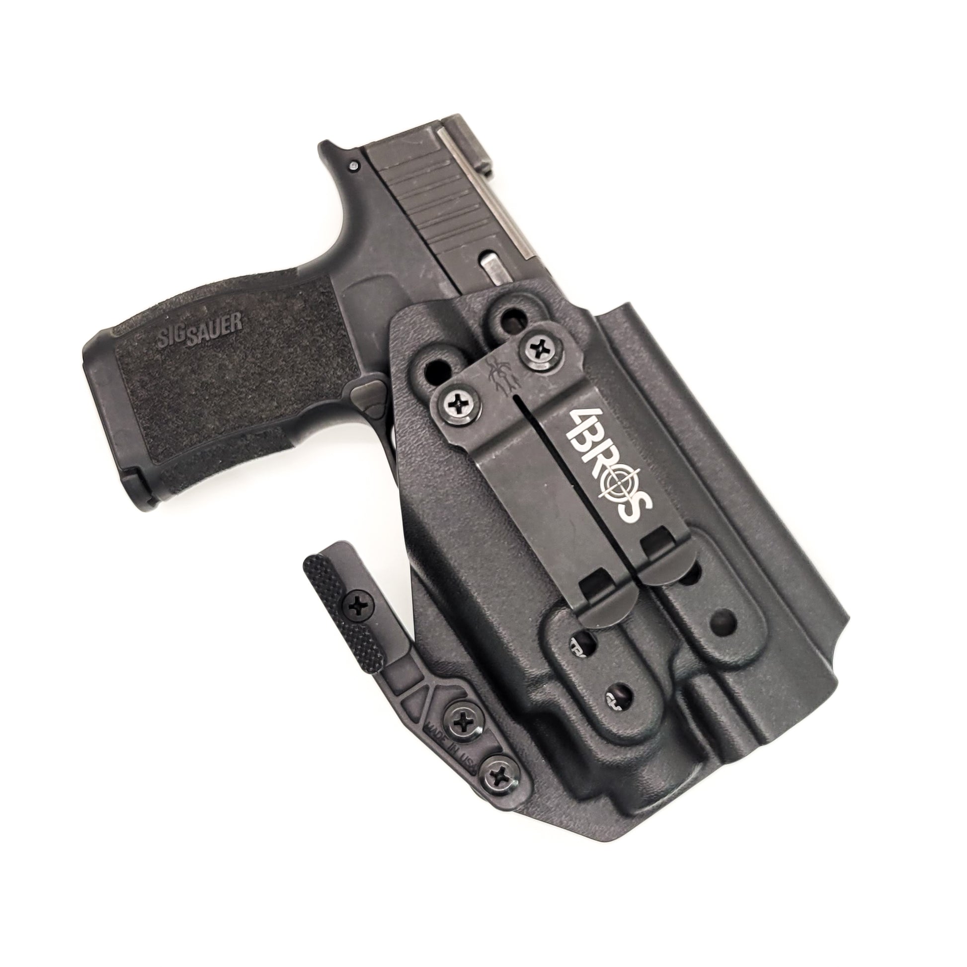 For the best Inside Waistband IWB AIWB Holster for the Sig Sauer P365 or P365XL 
& Streamlight TLR-8 Sub or TLR-8 G Sub shop Four Brothers 4BROS Holsters. 