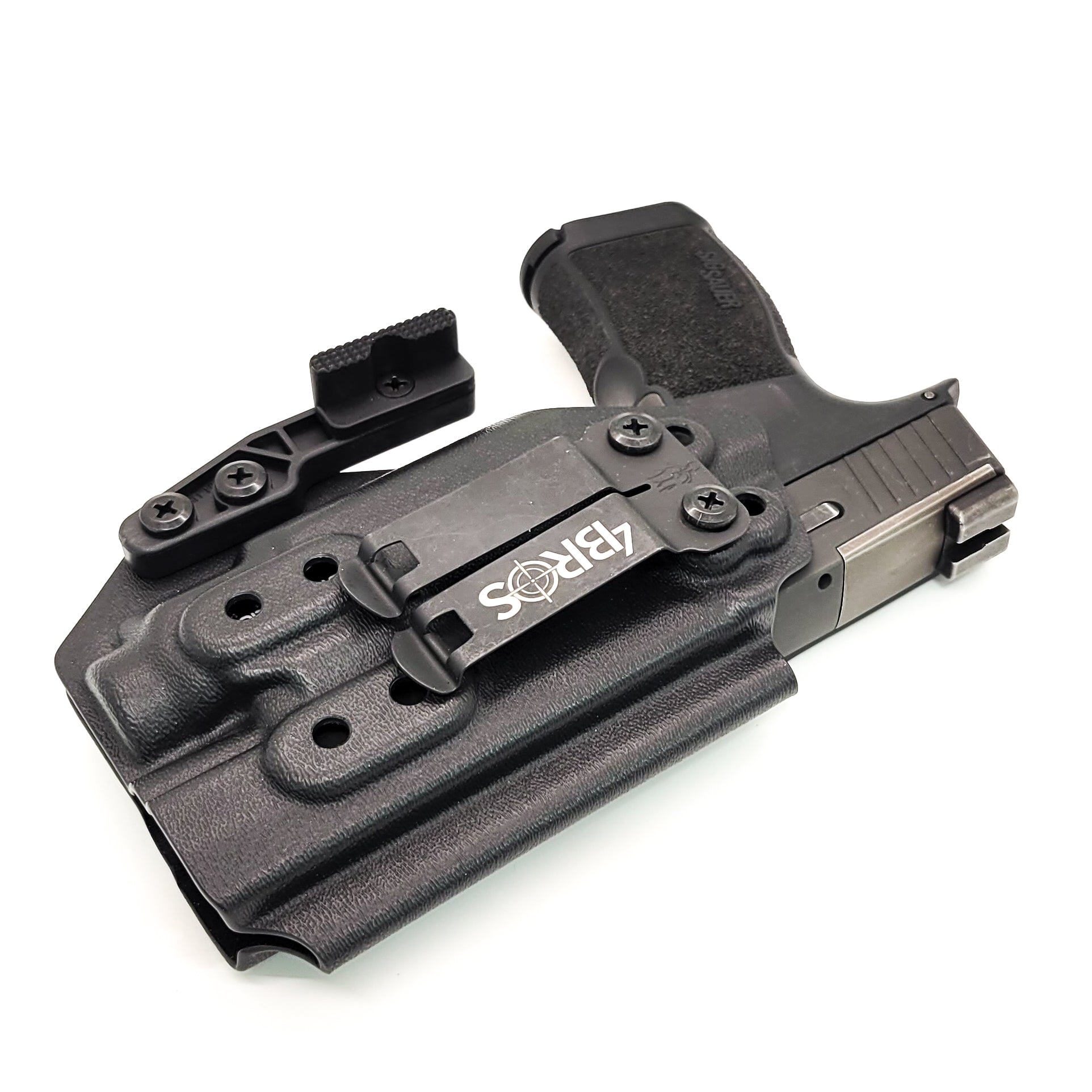 For the best Inside Waistband IWB AIWB Holster for the Sig Sauer P365 or P365XL 
& Streamlight TLR-8 Sub or TLR-8 G Sub shop Four Brothers 4BROS Holsters. 