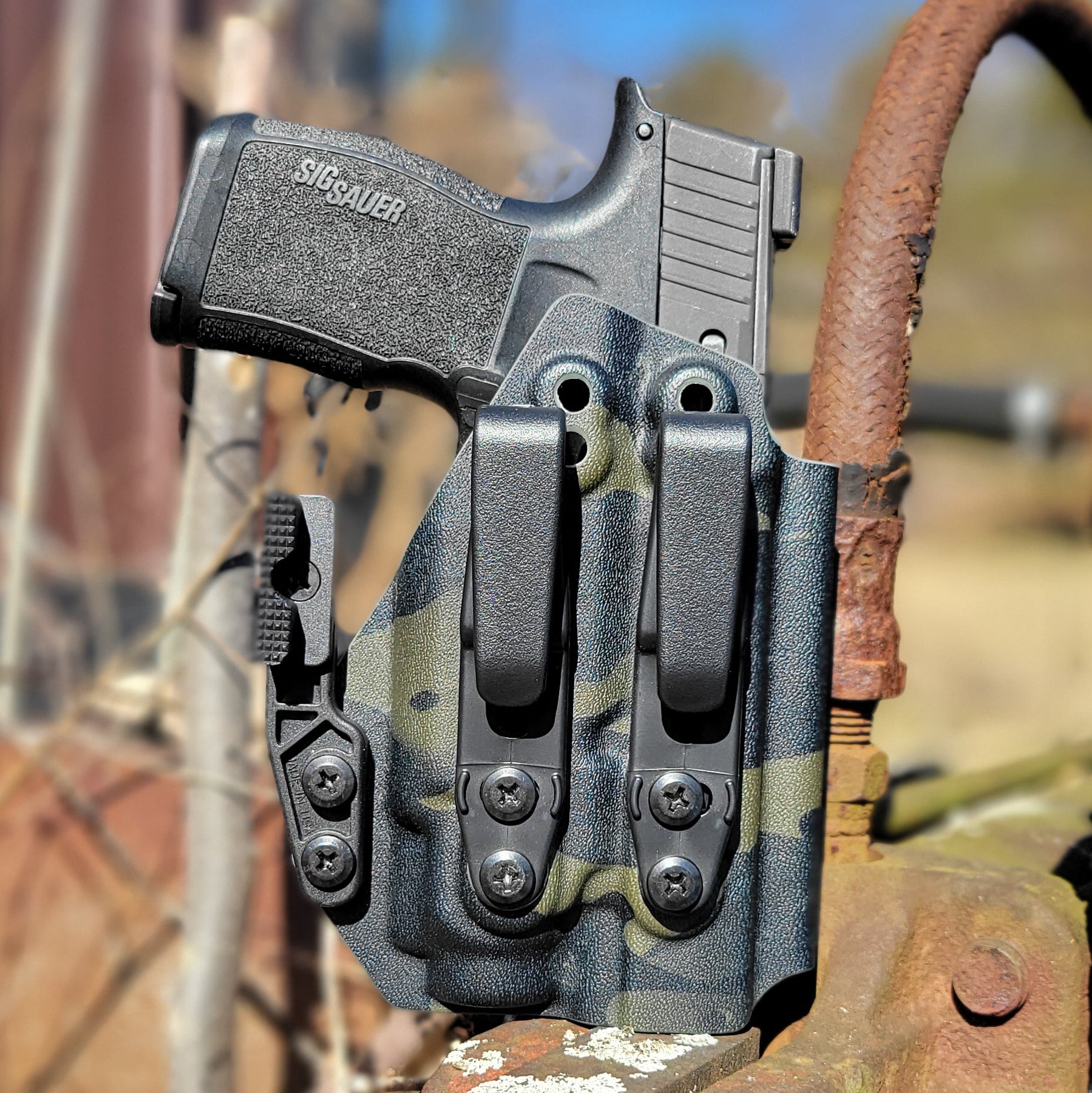 For the best Inside Waistband IWB AIWB Holster for the Sig Sauer P365 or P365XL 
& Streamlight TLR-8 Sub or TLR-8 G Sub shop Four Brothers 4BROS Holsters. 