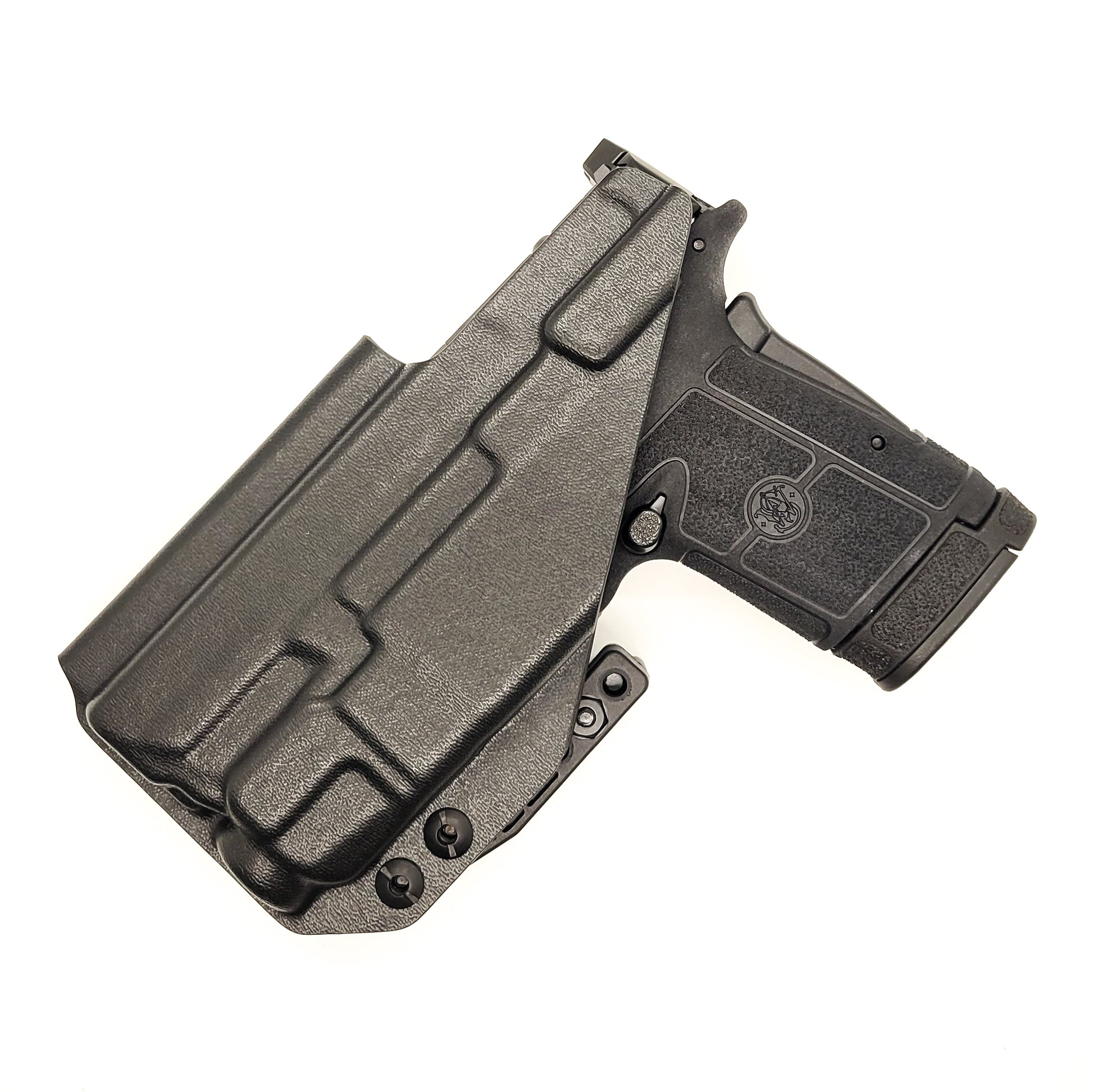 For the best Inside Waistband IWB AIWB Kydex holster for the Smith & Wesson EQUALIZER & Streamlight TLR-7 X or TLR-7 A, shop Four Brothers 4BROS holsters.