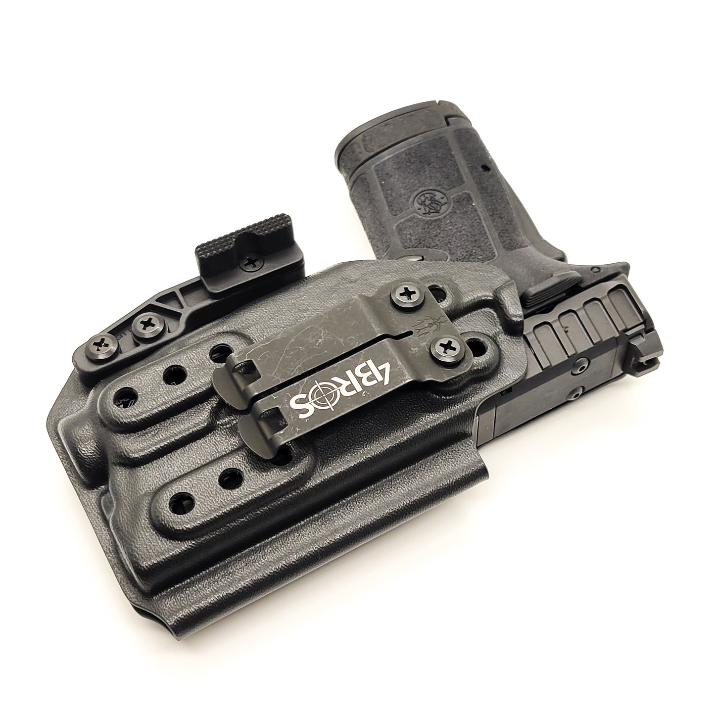 For the best Inside Waistband IWB AIWB Kydex holster for the Smith & Wesson EQUALIZER & Streamlight TLR-7 X or TLR-7 A, shop Four Brothers 4BROS holsters.