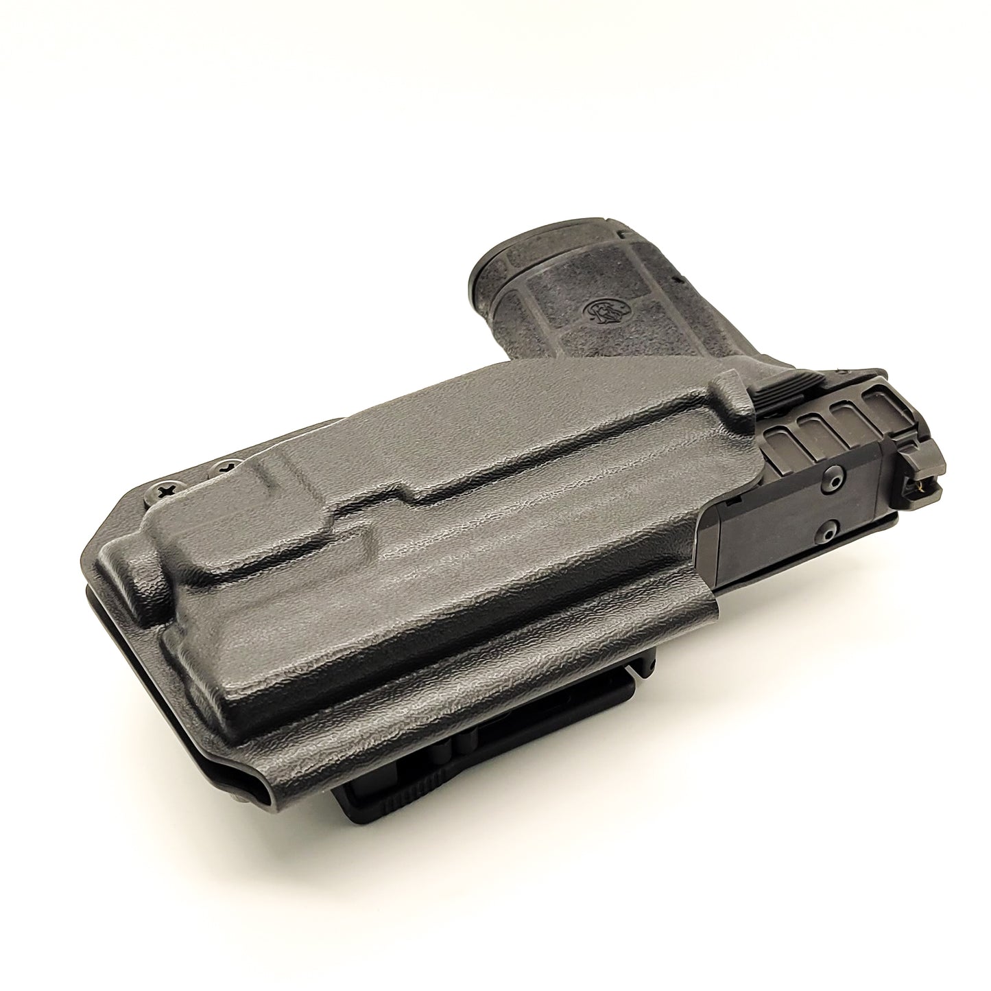 For the best Outside Waistband OWB Kydex holster for the Smith & Wesson EQUALIZER with the Streamlight TLR-7 X or TLR-7 A, shop Four Brothers 4BROS Holsters.