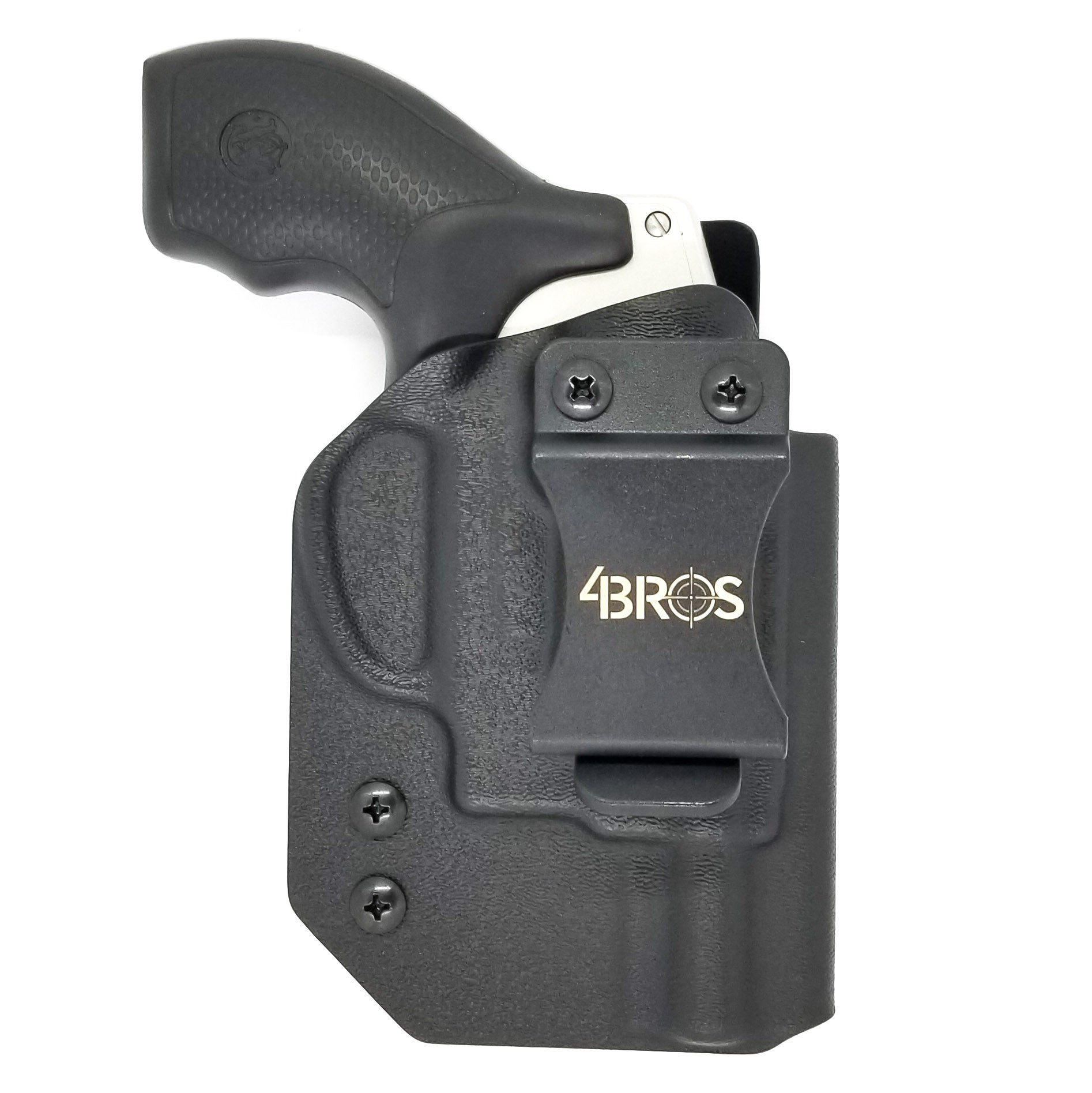 For the best IWB  Inside Waistband Taco Style Holster for the Smith & Wesson J Frame Revolver shop Four Brothers 4BROS Holsters.  Proudly made in the USA.
