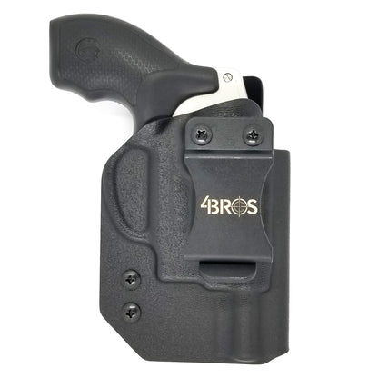 For the best IWB  Inside Waistband Taco Style Holster for the Smith & Wesson J Frame Revolver shop Four Brothers 4BROS Holsters.  Proudly made in the USA.