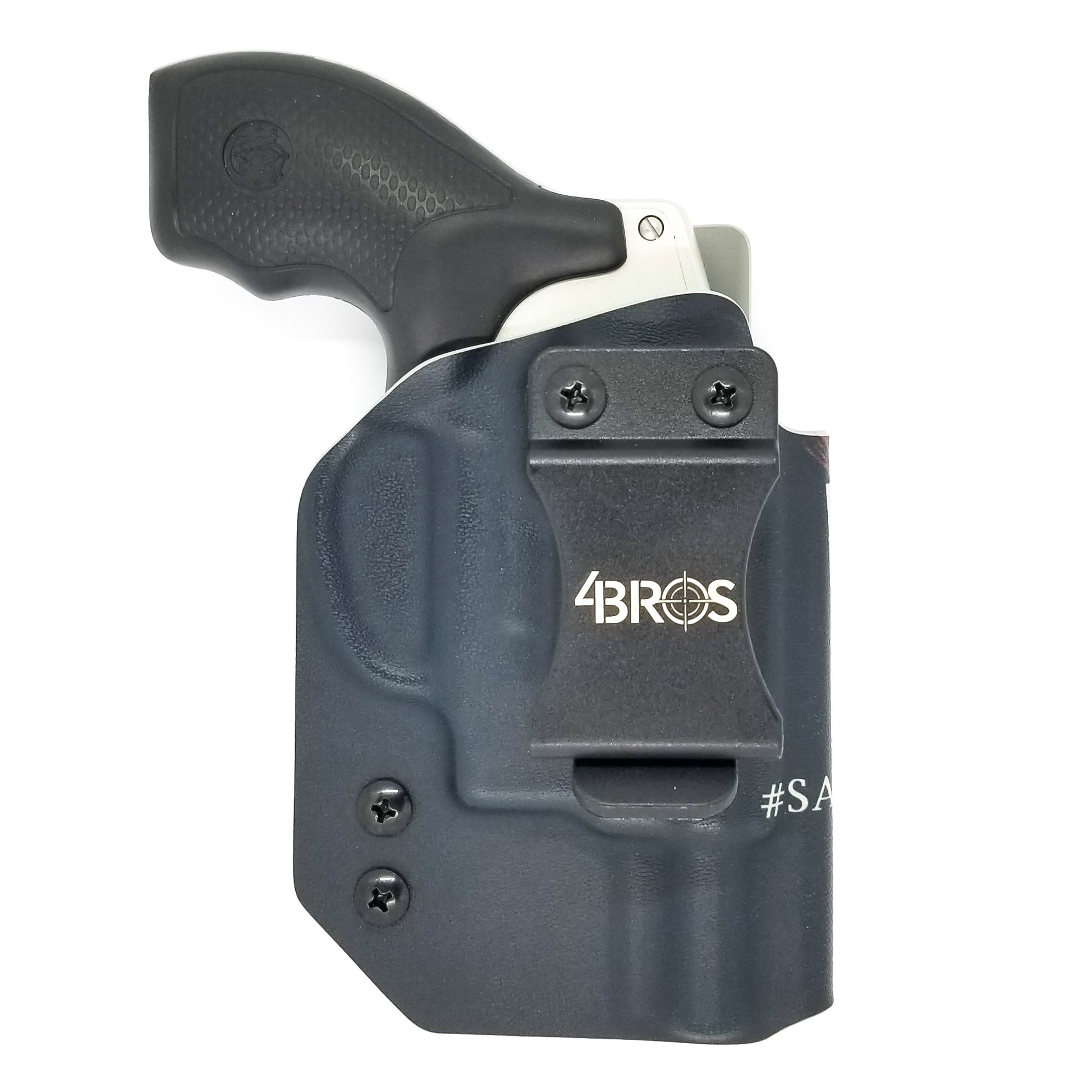 For the best IWB  Inside Waistband Taco Style Holster for the Smith & Wesson J Frame Revolver shop Four Brothers 4BROS Holsters.  Proudly made in the USA.