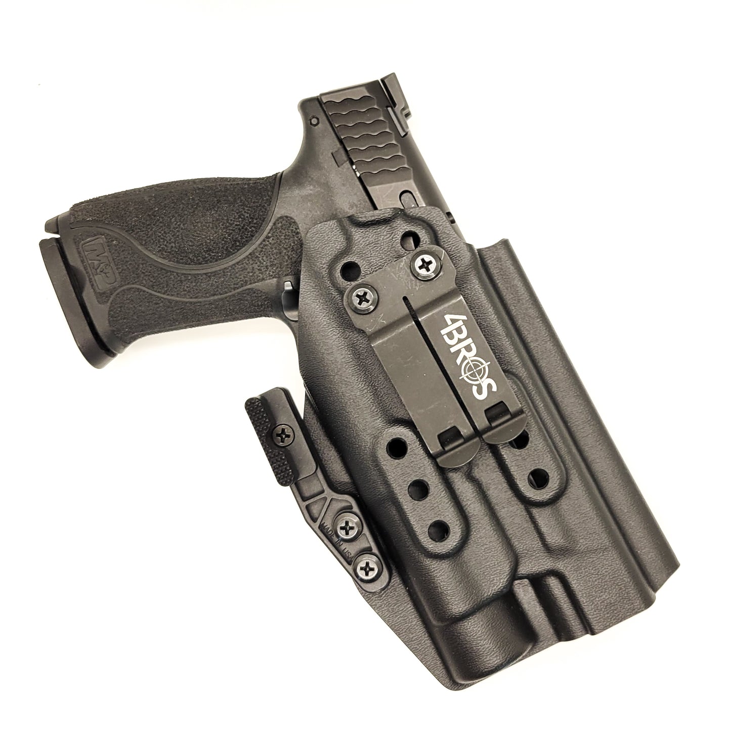 For the best Inside Waistband holster for the Smith & Wesson M&P 10MM M2.0 pistol with thumb safety & Streamlight TLR-1 or TLR-1 HL shop Four Brothers Holsters.