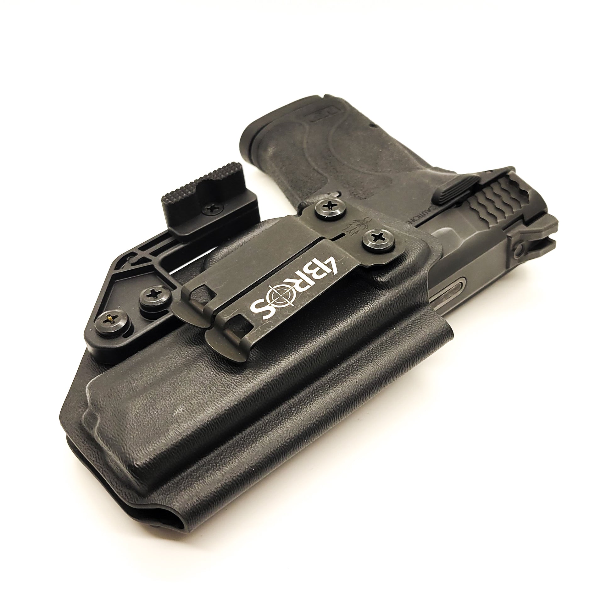 For best Inside Waistband IWB AIWB Kydex Holster for the Smith & Wesson M&P 9 Shield EZ handgun, shop Four Brothers 4BROS Holsters.  Proudly made in the USA.