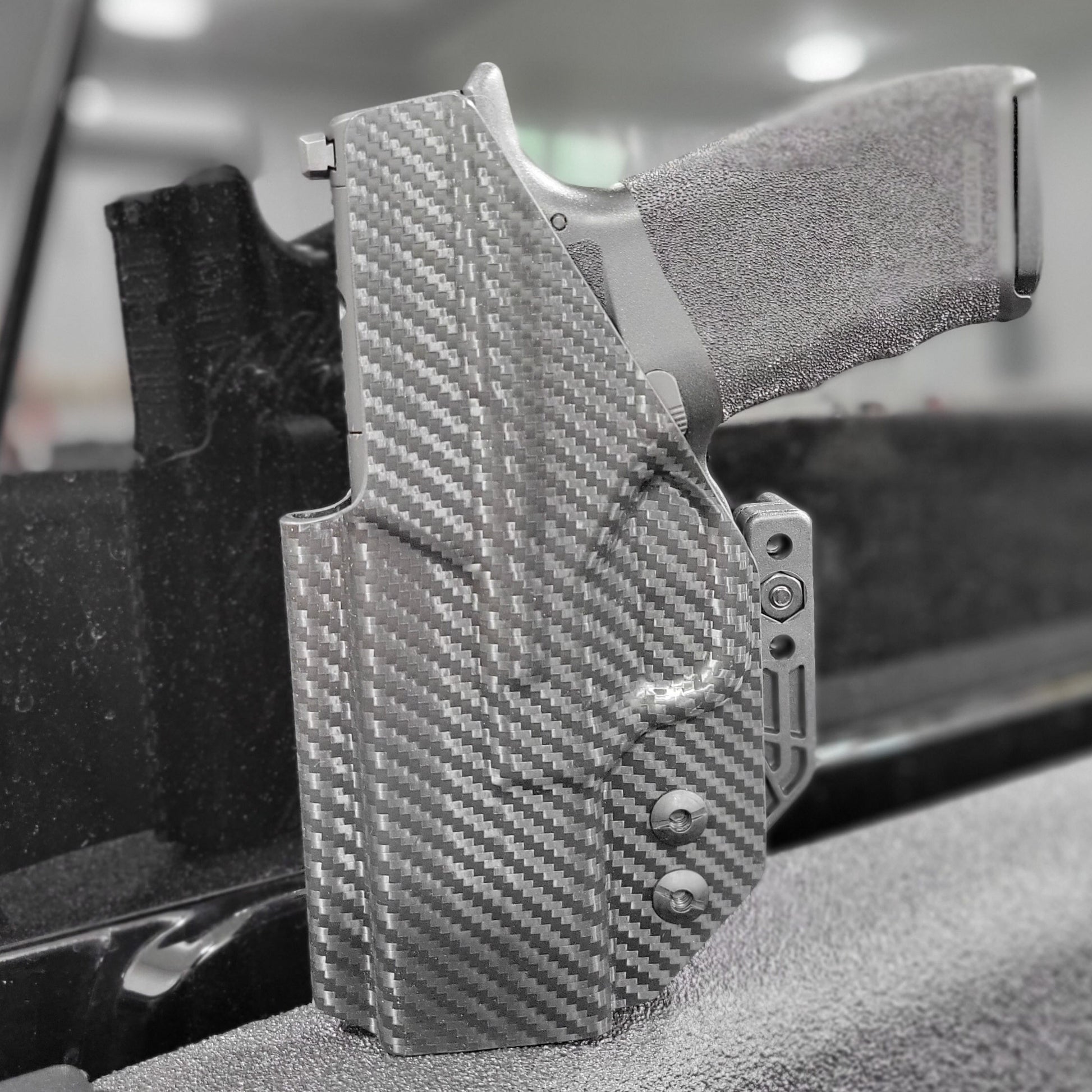 For the best IWB Kydex Inside Waistband Holster for the  Springfield Armory Hellcat Pro with or without a red dot sight, shop Four Brothers 4BROS Holsters. 