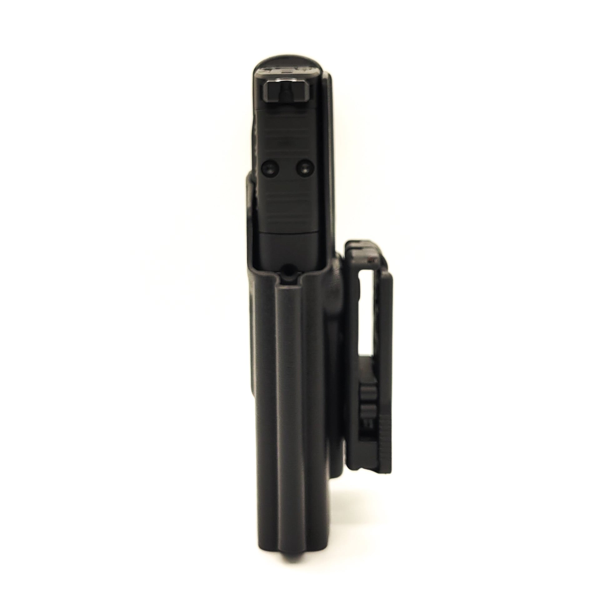 For the best Outside Waistband OWB Holster for the Springfield Armory Hellcat Pro handgun with or without a red dot sight shop Four Brothers 4BROS Holsters.