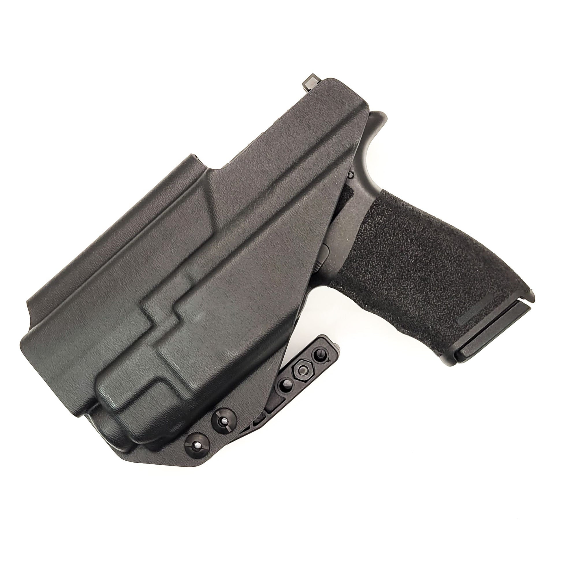 For the best IWB Kydex Inside Waistband Holster for the Springfield Hellcat Pro pistol with the Streamlight TLR-8 & TLR-8A light shop Four Brothers Holsters.