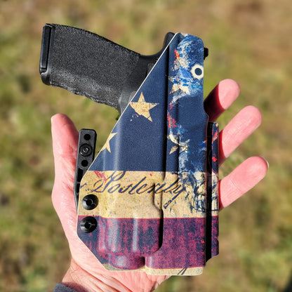 For the best IWB Kydex Inside Waistband Holster for the Springfield Hellcat Pro pistol with the Streamlight TLR-8 & TLR-8A light shop Four Brothers Holsters.