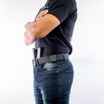 For the best, most comfortable, appendix belt for Everyday Carry, shop Four Brothers Holsters for the Nextbelt 4BROS edition. Buckle design frees up space in front for you to carry your firearm or pistol or gun and extra magazines. Its buckle can be worn front center, left hip, or hidden near the curve of the back. 